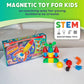 POPULAR PLAYTHINGS Mag Builder Building Set, Magnetic Connecting Toy for Kids Imagination and Creative Play, Crazy Shapes Gift for Children - 30 Piece