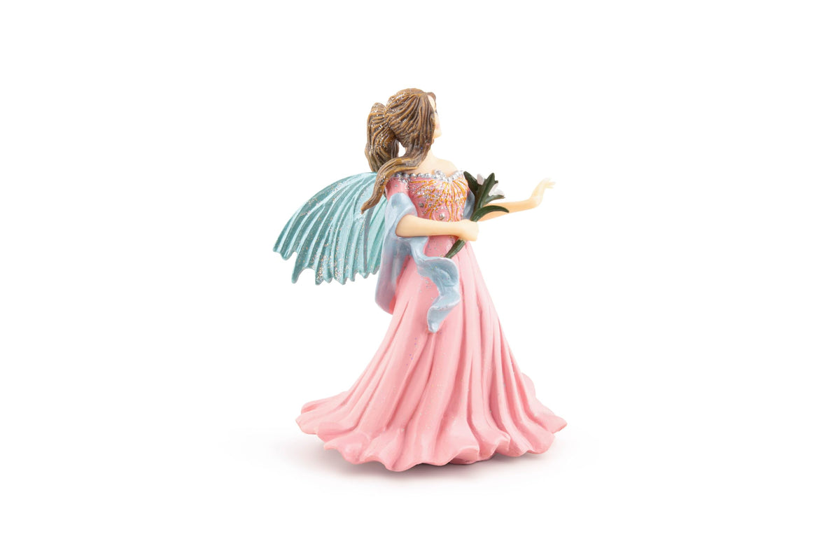 Papo -Hand-Painted - Figurine -The Enchanted World -Pink elf with Lily -38814 - Collectible - for Children - Suitable for Boys and Girls - from 3