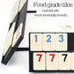 Rummy Cube Game Original Rummy Tiles Game Travel Rummy Game Set with 4 Anti-Skid Racks, Hard EVA Carrying Case, Color-Coded Numbers