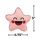 Fun Express Glow-in-The-Dark Patriotic Stuffed Stars - 6 Pc