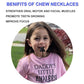 2 PCS Sensory Chew Necklaces - Chew Necklaces for Sensory Kids, Shark Tooth Necklace, Baby Teething Child Chewing Autism Adult, YQZIYOU