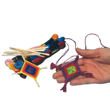 S&S Worldwide Ojo De Dios Medallions Craft Kit, 3-1/2" Size, Pack of 36