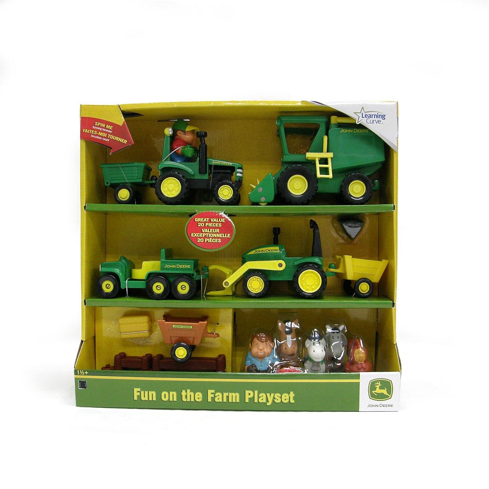 John Deere 34984 Fun On The Farm Playset, 20 Pieces (Pack of 2)
