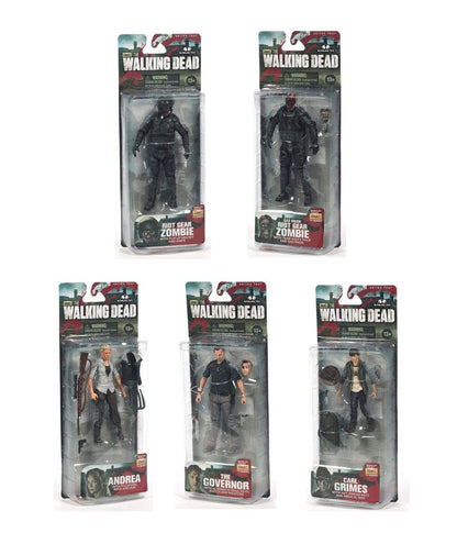 Walking Dead TV Series 4 Set of 5 Action Figures