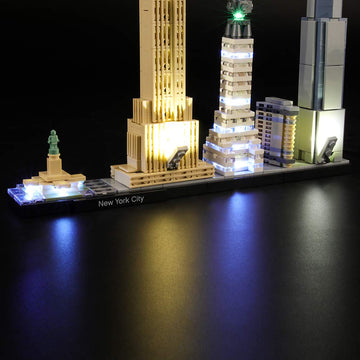 Lightailing Light Set for (Architecture New York City) Building Blocks Model - Led Light kit Compatible with Lego 21028(NOT Included The Model)