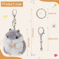 RAYNAG Set of 2 Cute Hamster Plush Keychains