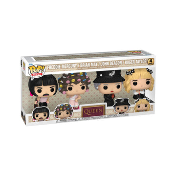 Funko POP! Rocks: Queen - Freddie Mercury - I Want to Break Free - (4-Pack) - Collectable Vinyl Figure - Gift Idea - Official Merchandise - for Kids &