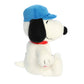 Aurora® Adorable Peanuts® Baseball Snoopy Stuffed Animal - Officially Licensed Toys for All Snoopy Fans - Nostalgic Gift for Adults and Birthday