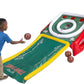 Playland Inflatable Skee Ball Game for Kids & Family - 5FT Indoor & Outdoor Arcade Toss Game with Ball Return, 4 Rubber Balls, Electric & Hand Pump