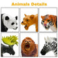 Safari Animals Figures Toys, Realistic Wild Zoo Animal Figurines, Plastic African Jungle Animals Playset for Kids Toddlers, 21Pcs Safari Toys Birthday