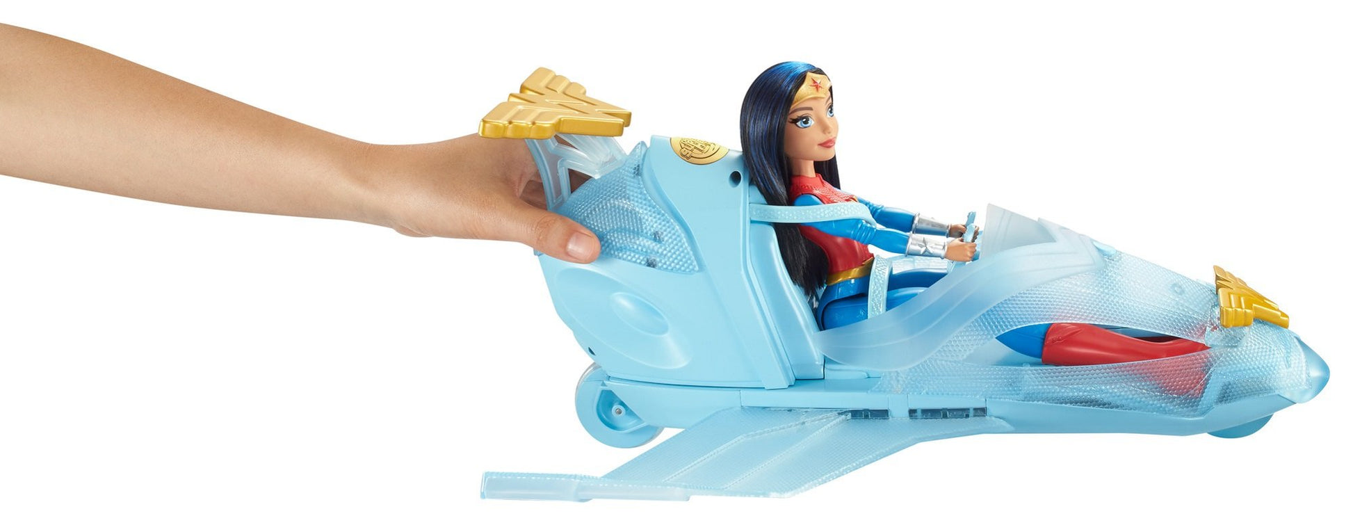 DC Super Hero Girls Wonder Woman & Invisible Jet Dolls, Multicolor, 19.0 inches tall