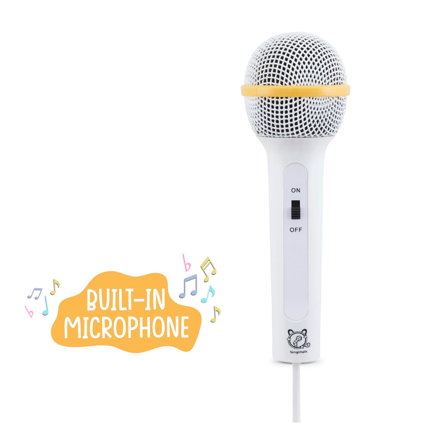 Singimals Kids Karaoke Speaker with Microphone - Unleash Your Child's Inner Superstar, Bluetooth v5.1, 12H Playtime, 5W Speaker, Multicolor LED