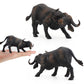 3 Pcs African Safari Bull Action Figure Toy, Realistic Buffalo Figurines Collection Playset Preschool Science Educational Learn Cognitive Props?