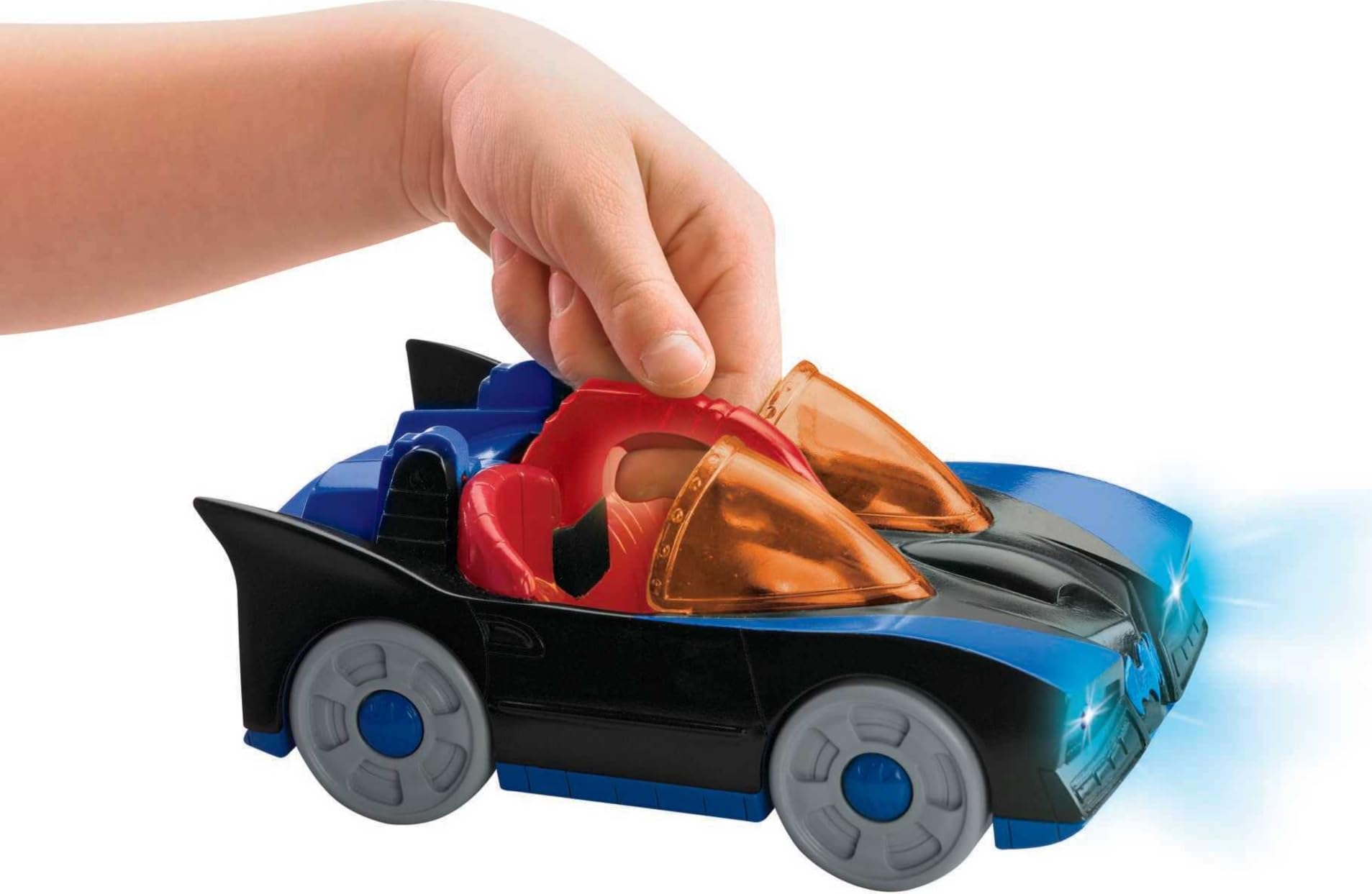 Fisher-Price Imaginext DC Super Friends Preschool Toy Batman Batmobile & Cycle Vehicle Set, 2 Figures, for Pretend Play Kids Ages 3+ Years