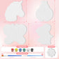 Stepping Stones Painting Kit for Kids, 4 Pack DIY Garden Rocks Art Craft Activity for Children Ages 4-8 Outdoor Paint Gift(Set F)