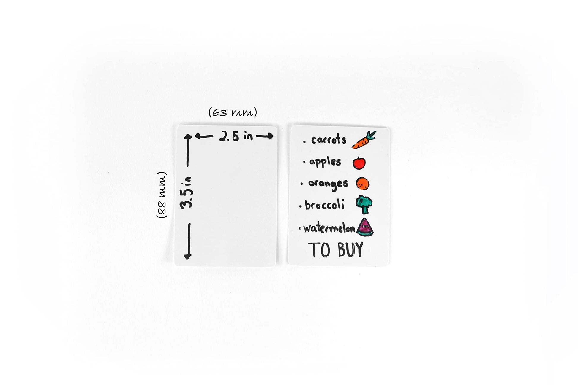 Apostrophe Games Dry Erase Blank Playing Cards w/Box, Poker Size - 2.5" x 3.5", 180 Reusable Cards, Flash Cards, Board Game & Note Cards