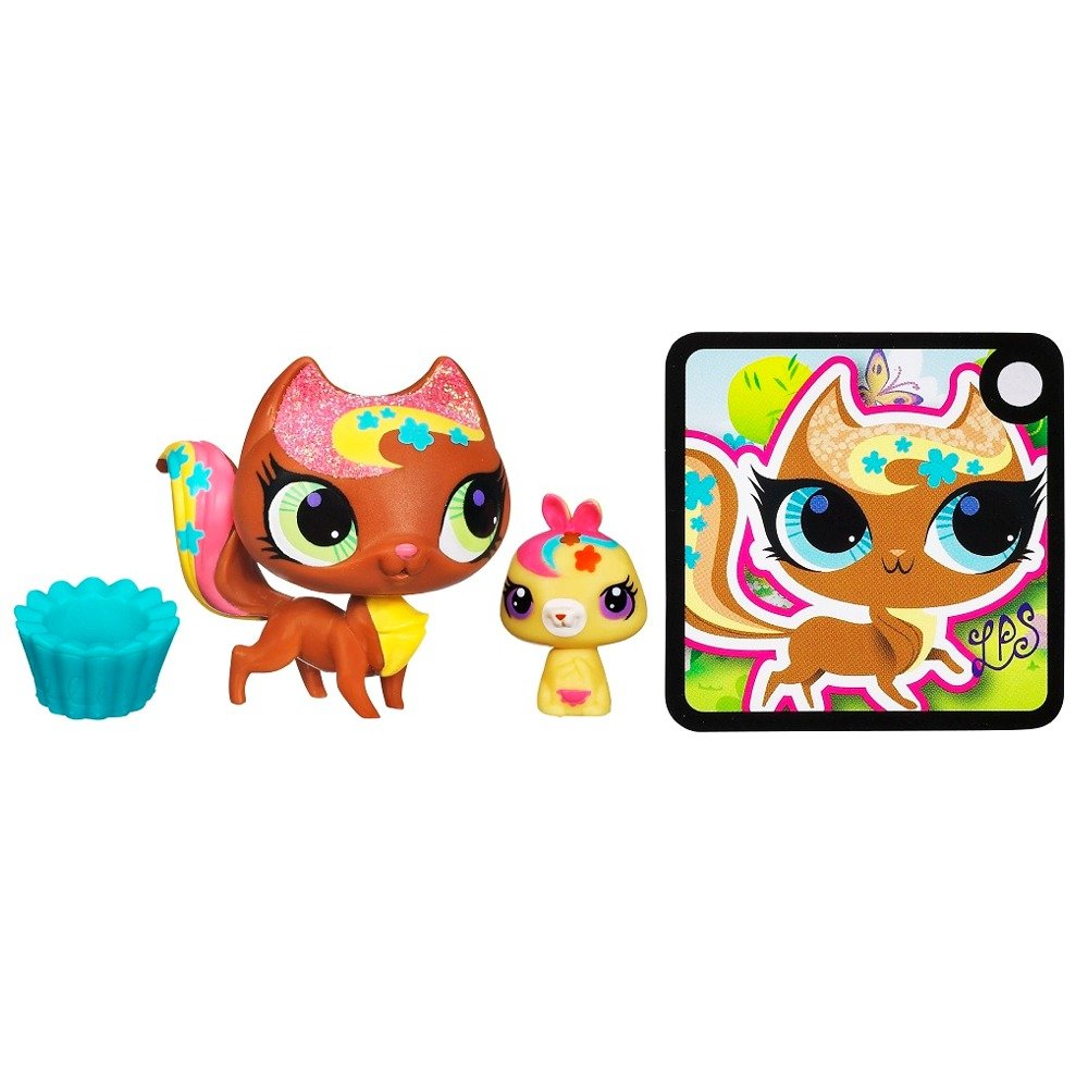 Hasbro Littlest Pet Shop Cat & Kangaroo Friend Figure 2-Pack #3053, 3054