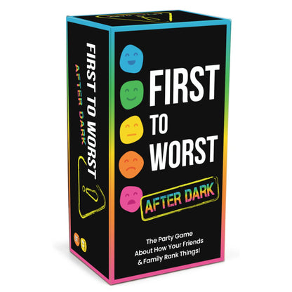 FIRST TO WORST After Dark Party Game - The Adult Card Game About How Your Friends & Family Rank Things | Funny Ranking & Guessing Board Game