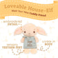 Kids Preferred Harry Potter Dobby Teether Plush Toy Crinkle Cloth for Newborn Baby Boys and Girls 10 inches