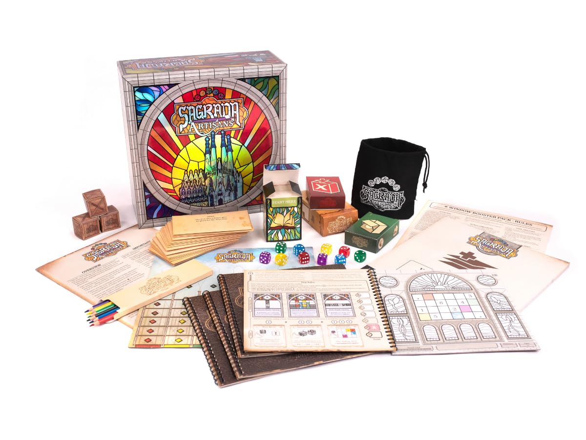 Sagrada Artisans - A Strategy Game Based on The Award-Winning Board Game, Sagrada! | Family Board Game for Kids & Adults | Ages 10 and Up | for 2 to 4