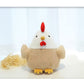 YUKOUQIAN Chicken Stuffed Animal Chicken Plush Doll Toy 8 inch for Girls Christmas (Chicken)