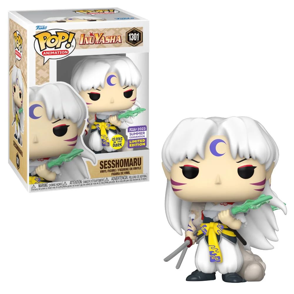Funko Pop Animation Inuyasha Glow in The Dark Sesshomaru SDCC 2023 Summer Convention Exclusive