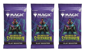 3 Packs Magic The Gathering Play Booster Pack Lot MTG Secrets of Strixhaven