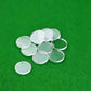 Keproving 10 Pcs Pool Cue Ferrule & Tip Pads, Acrylic Repair Spare Parts, Professional Billiard Accessories for Competition and Daily Use (Clear)