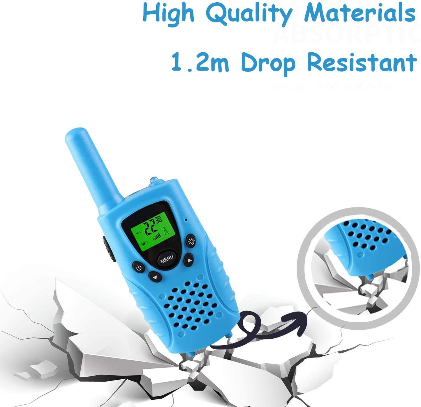 inYYTer 3 Pack New Walkie Talkies for Kids, 4KMs Long Range Kids Walkie Talkies 2 Way Radio Walky Talky, Best Gift for Age 3-12 Boys and Girls Yellow