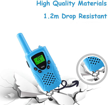 inYYTer 3 Pack New Walkie Talkies for Kids, 4KMs Long Range Kids Walkie Talkies 2 Way Radio Walky Talky, Best Gift for Age 3-12 Boys and Girls Yellow