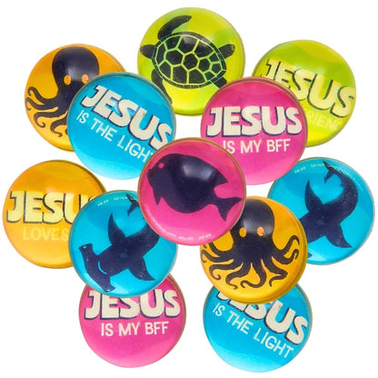 Mini Under the Sea VBS Bouncy Balls - 12 Piece, Vacation Bible School 2024
