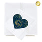 Andaz Press Navy Blue and Metallic Gold Confetti Polka Dots Baby Shower Party Collection, Heart Label Stickers, It's a Boy!, 75-Pack
