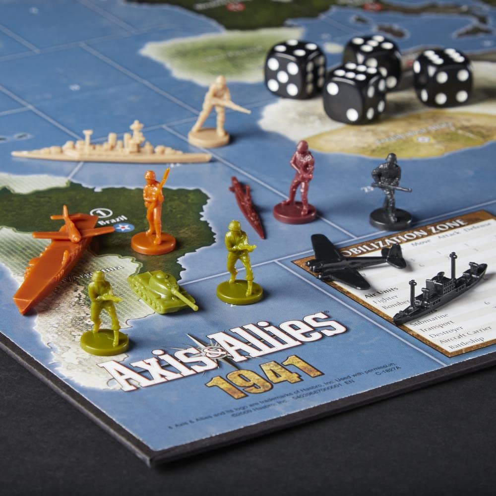 Avalon Hill Axis and Allies 1941 Board Game,5 players, Multicolor, 5 players