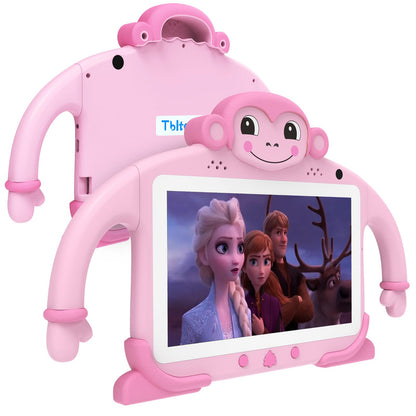 Tbltaca Kids Tablet 7" Tablet for Kids 32GB Toddler Tablet with Wi-Fi YouTube Case, Kids Android Learning Tablet for Toddlers Kids Software Installed