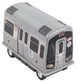 Daron MTA Subway Pullback Toy w/ Light & Sound TT3501 Grey