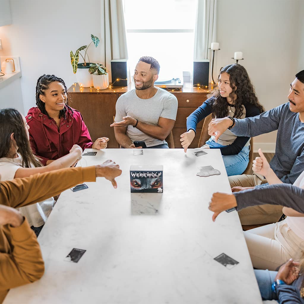 Bezier Games Ultimate Werewolf Extreme | Social Deduction with Hidden Roles Bluffing and Voting | Moderator App Included | 3-25 Players Ages 8+ |