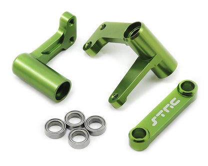 ST Racing Concepts ST3743XG Aluminum Steering Bell Crank System with Bearings (Green)