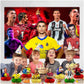 8Pcs Soccer Honeycomb Table Centerpiece Soccer Birthday Party Supplies Table Decorations for Kids Party Decorations