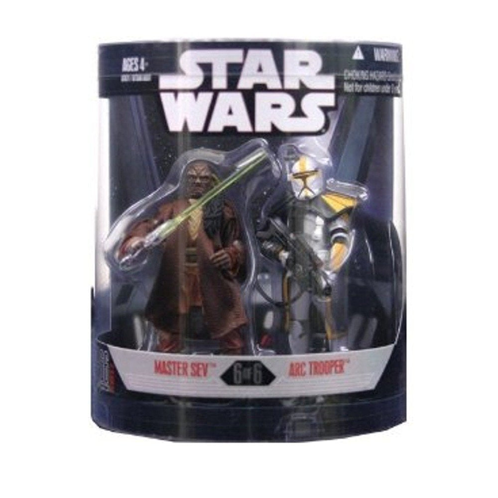 Star Wars Saga 2008 Exclusive Order 66 Action Figure 2-Pack Master Sev & Arc Trooper