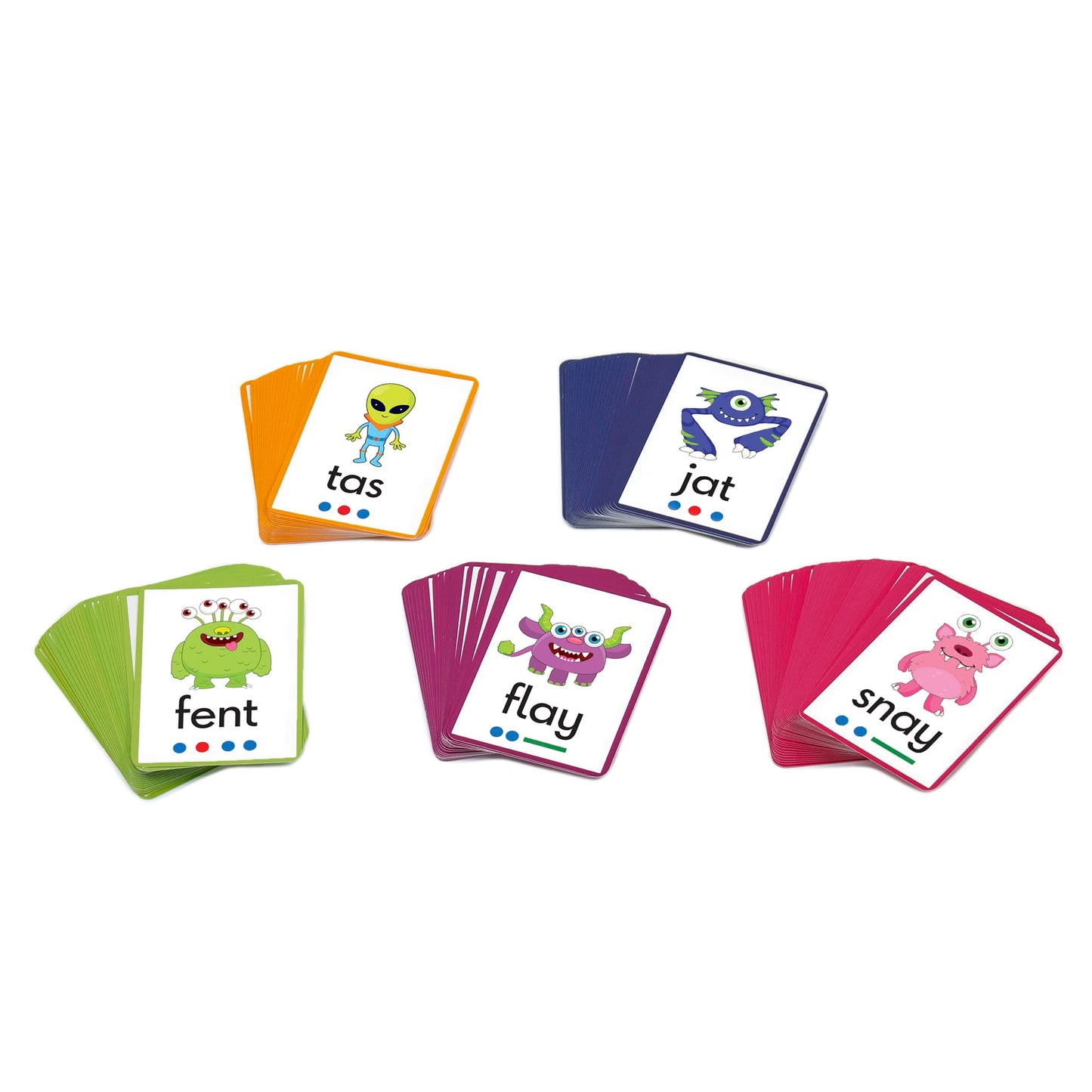 Alien Word Flashcards: Junior Learning, The Science of Reading Supplementary Resources, for Classroom or Home School use, for Ages 4+, Grade Pre-K
