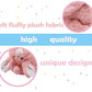 BABOLI Cuddly Husky Stuffed Animals Soft Toys with Adorable Bunny-Style Clothes Super Cute Husky Dog Plush Animal for Easter Basket or Thoughtful