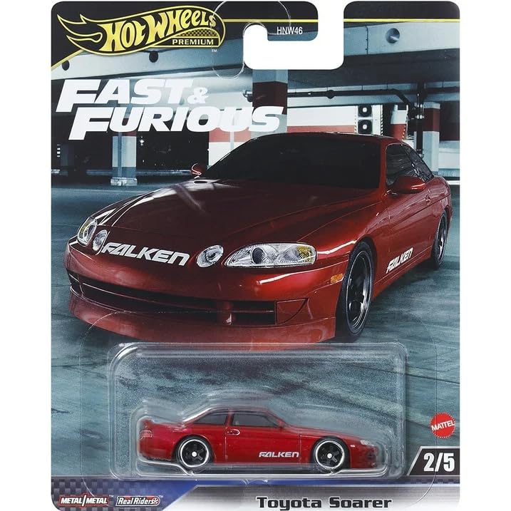 Hot Wheels 2024 Fast & Furious Premium Die?Cast 5?Pack (Mix 2, HNW46?956F) | Nissan Silvia S15, Toyota Soarer, Ford Gran Torino, Mustang Boss 302