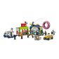 LEGO City Donut Shop Opening 60233 Store Opening Build and Play with Toy Taxi, Van and Truck with Crane, Easy Build with Minifigures for Boys