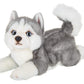 Bearington Explore 13-Inch Baby Dog Plush, Huggable Stuffed Animal Puppy, Adorable and Cuddly Husky Manouk Dog Plush Toy for Nursery Decor, Kids