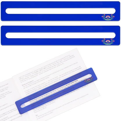 Zynoro Mahjong Line Finder,2 Pack Bright Mahjong Rules Helper,Beginner Mahjong Rules Reader,Perfect Mahjong Gift for Players(Blue)