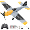HAWK'S WORK 3 Channel RC Plane BF-109, Remote Control Airplane Ready to Fly, 2.4GHz 6-axis Gyro Stabilizer, Easy to Fly for Kids & Beginners