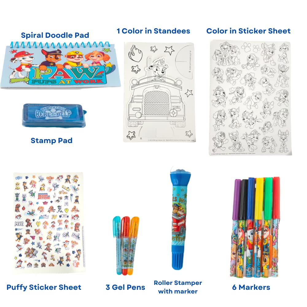 Nickelodeon Paw Patrol Coloring & Sticker Activity Set for Kids with Travel Carrying Case