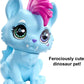Mattel Cave Club Tella Doll (8 10-inch, Blue Hair) Poseable Prehistoric Fashion Doll with Dinosaur Pet and Accessories, Gift for 4 Year Olds and Up