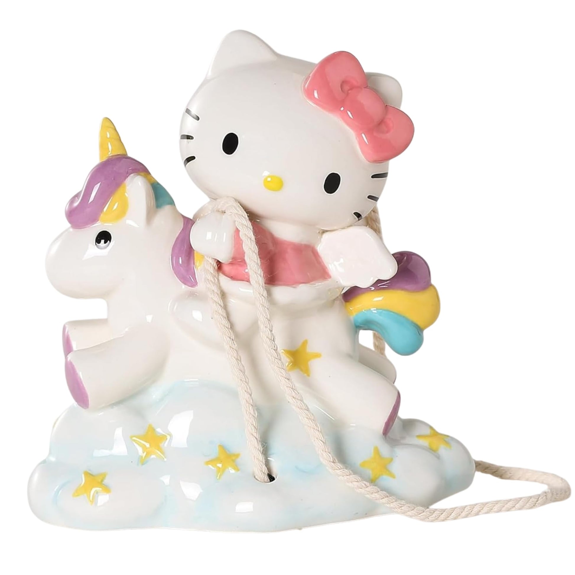 Blue Sky Clayworks Hello Kitty Unicorn Dreams Garden Swinger, Home & Kitchen Accessories, Ceramic, 23761
