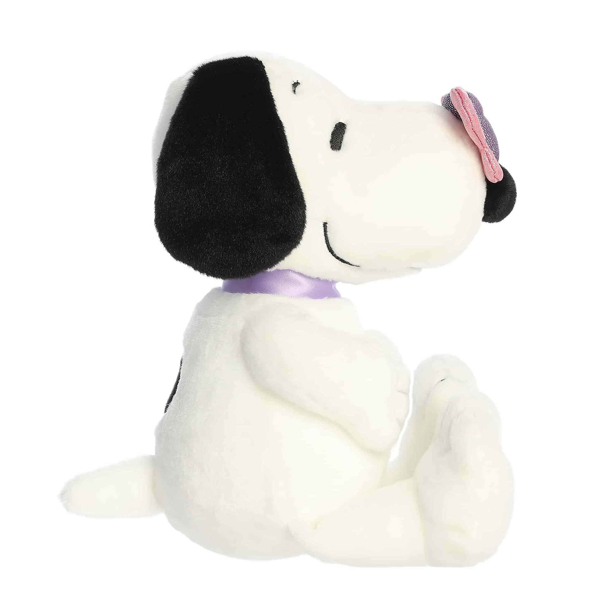 Aurora Adorable Peanuts Snoopy Stuffed Animal - Officially Licensed Toys For All Snoopy Fans - Seasonal Plush For The Spring Season - Pink Butterfly 9